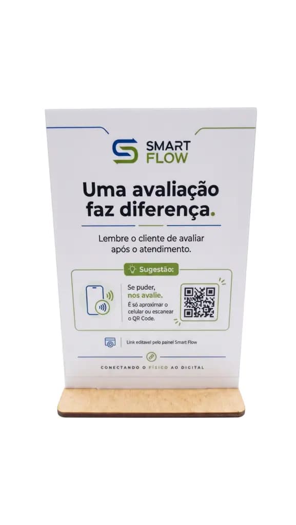 Placa Avaliação Google NFC QR Code  Editavel Para Comércio - View 4